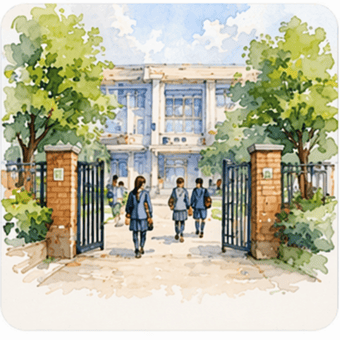 私立中学校のパンフレット表紙紹介と資料請求案内