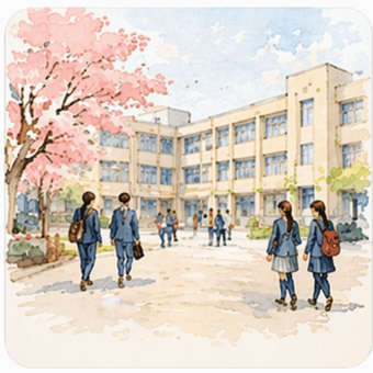 私立高校のパンフレット表紙紹介と資料請求案内