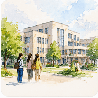 公立大学のパンフレット表紙紹介と資料請求案内